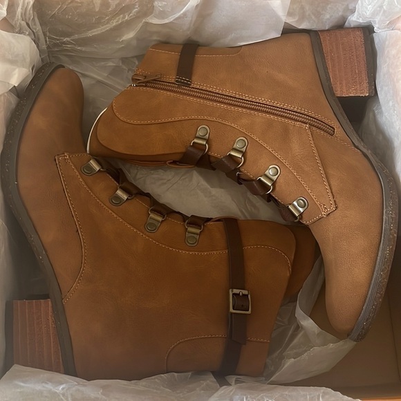 New Kork-Ease Korks Reese Tan Boots Women’s Size 8 - Picture 5 of 7